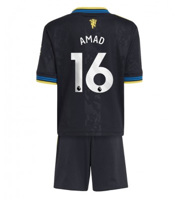 Manchester United Amad Diallo #16 Replika Babytøj Tredje sæt Børn 2025-26 Kortærmet (+ Korte bukser)
